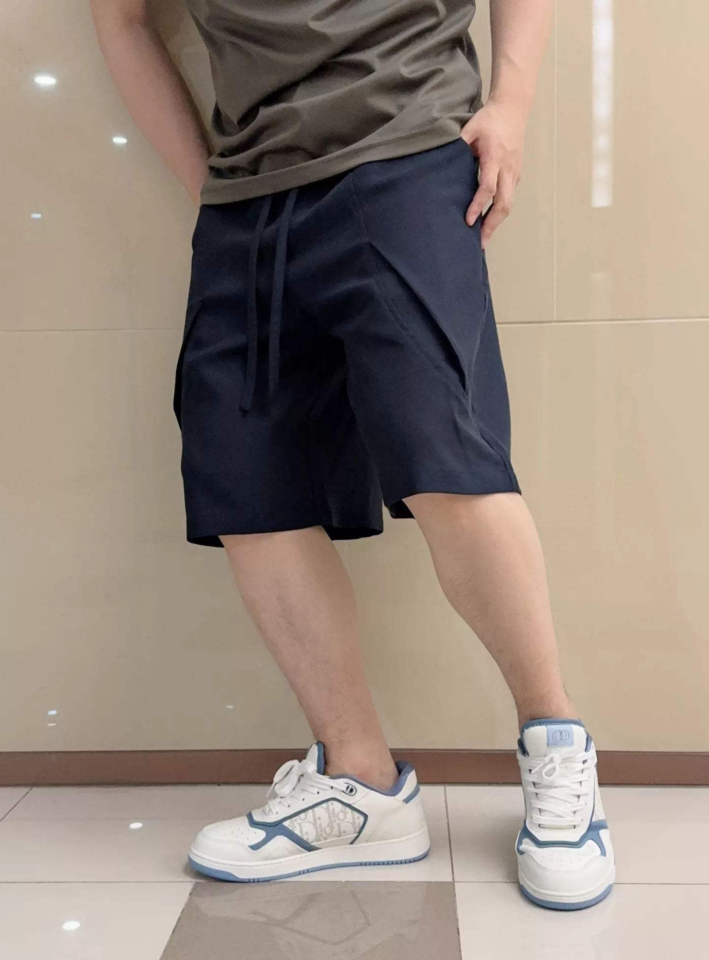 에르메스 린넨 혼방 와이드 캐주얼 쇼츠 상세 이미지 10