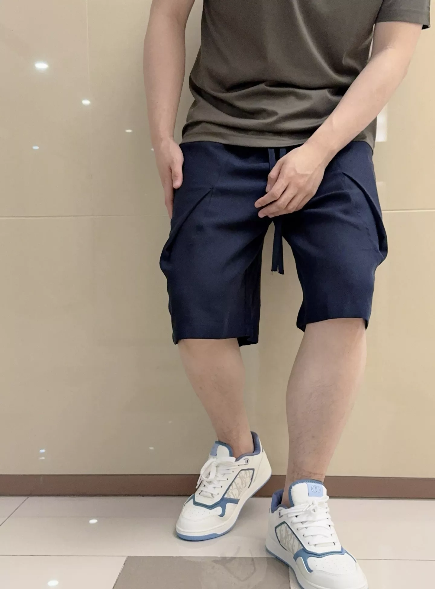 에르메스 린넨 혼방 와이드 캐주얼 쇼츠 상세 이미지 9