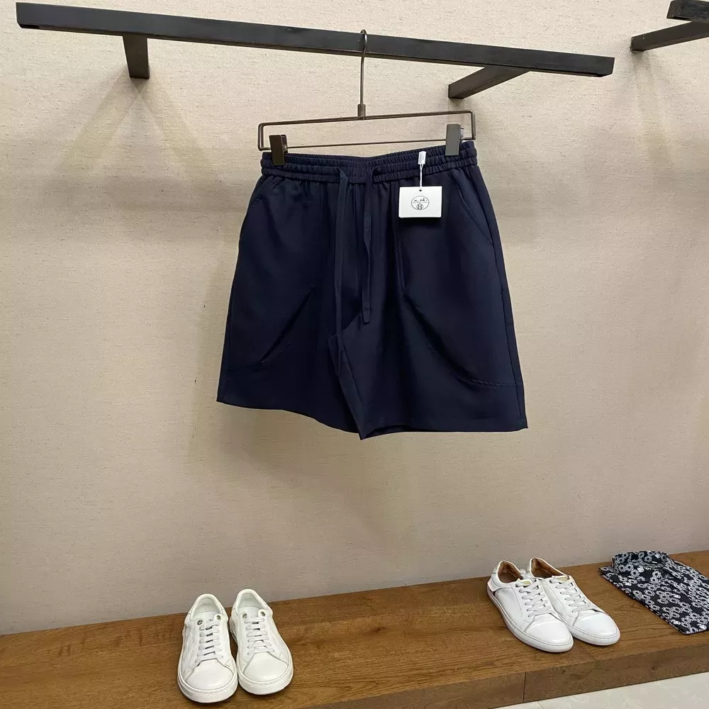 에르메스 린넨 혼방 와이드 캐주얼 쇼츠