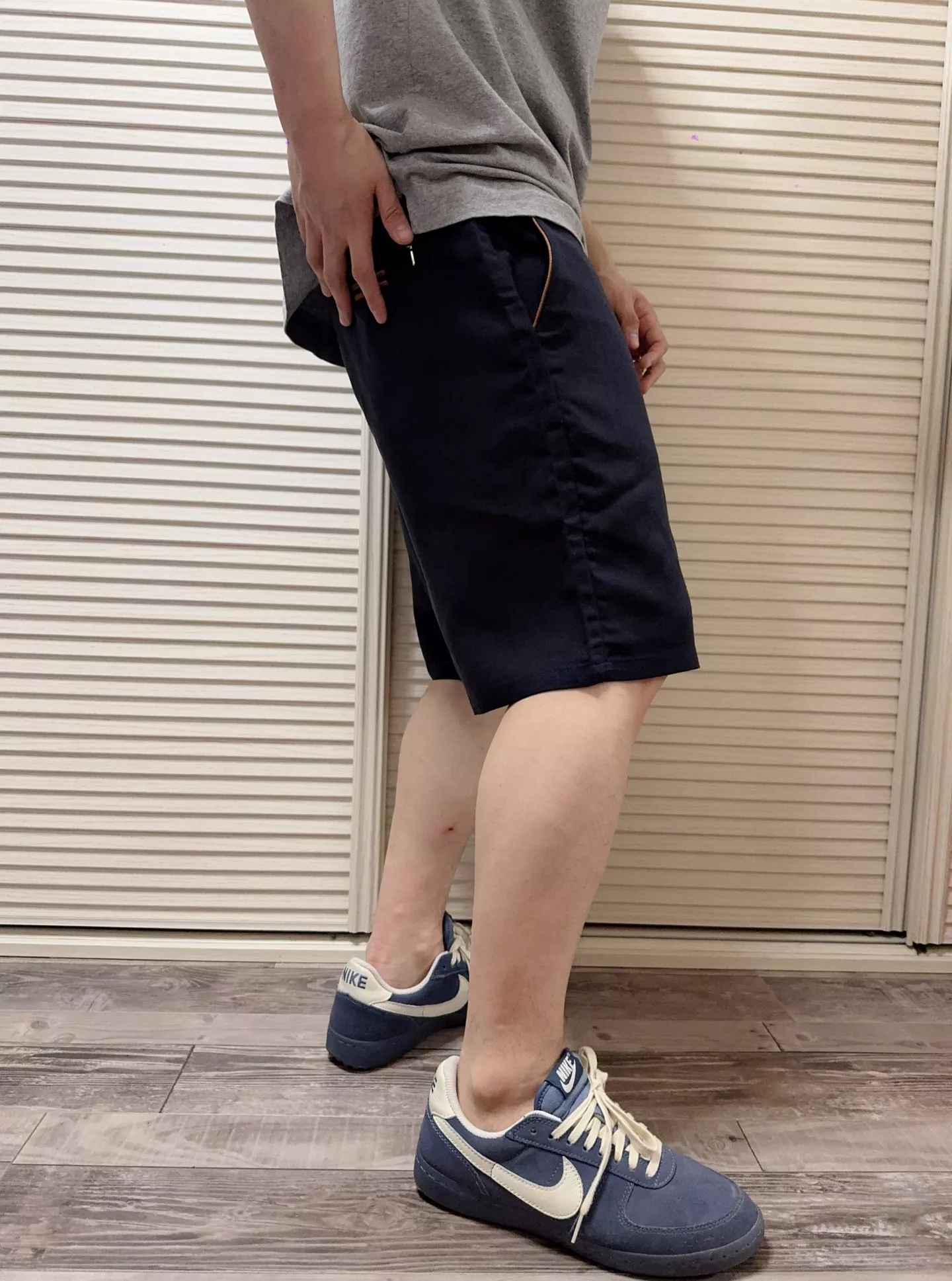 제냐 공로 자수 디테일 린넨 라이오셀 혼방 쇼츠 상세 이미지 13