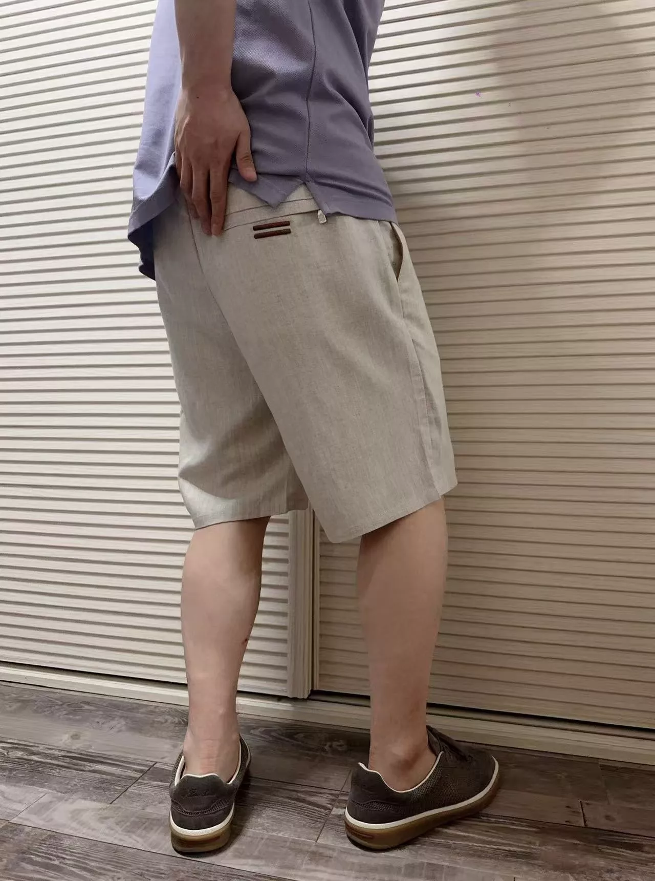 제냐 공로 자수 린넨 라이오셀 혼방 쇼츠 상세 이미지 11