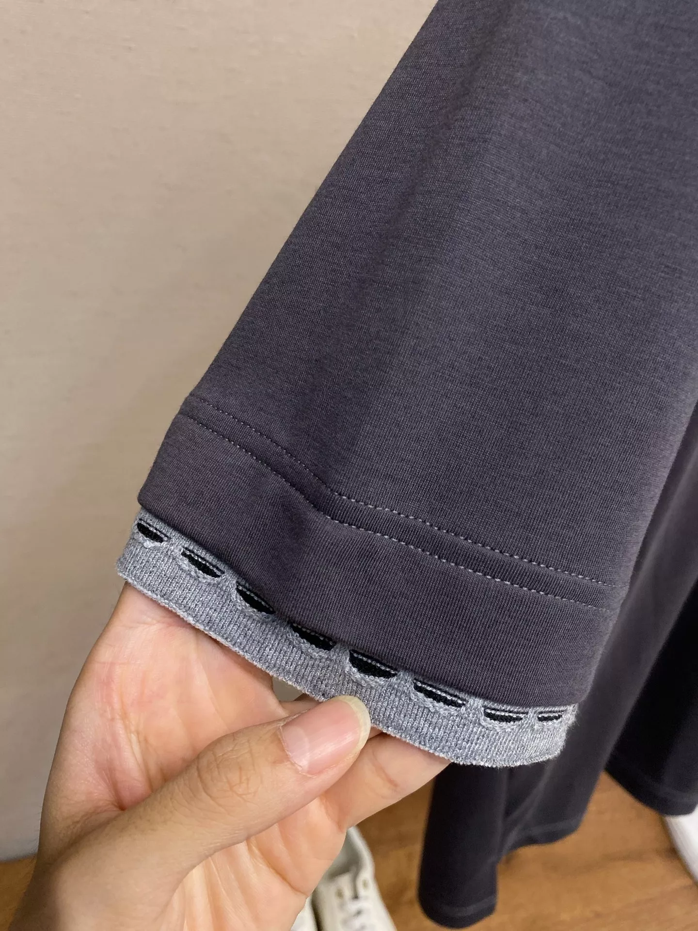 에르메스 순면 라운드넥 루즈핏 반소매 티셔츠 상세 이미지 6