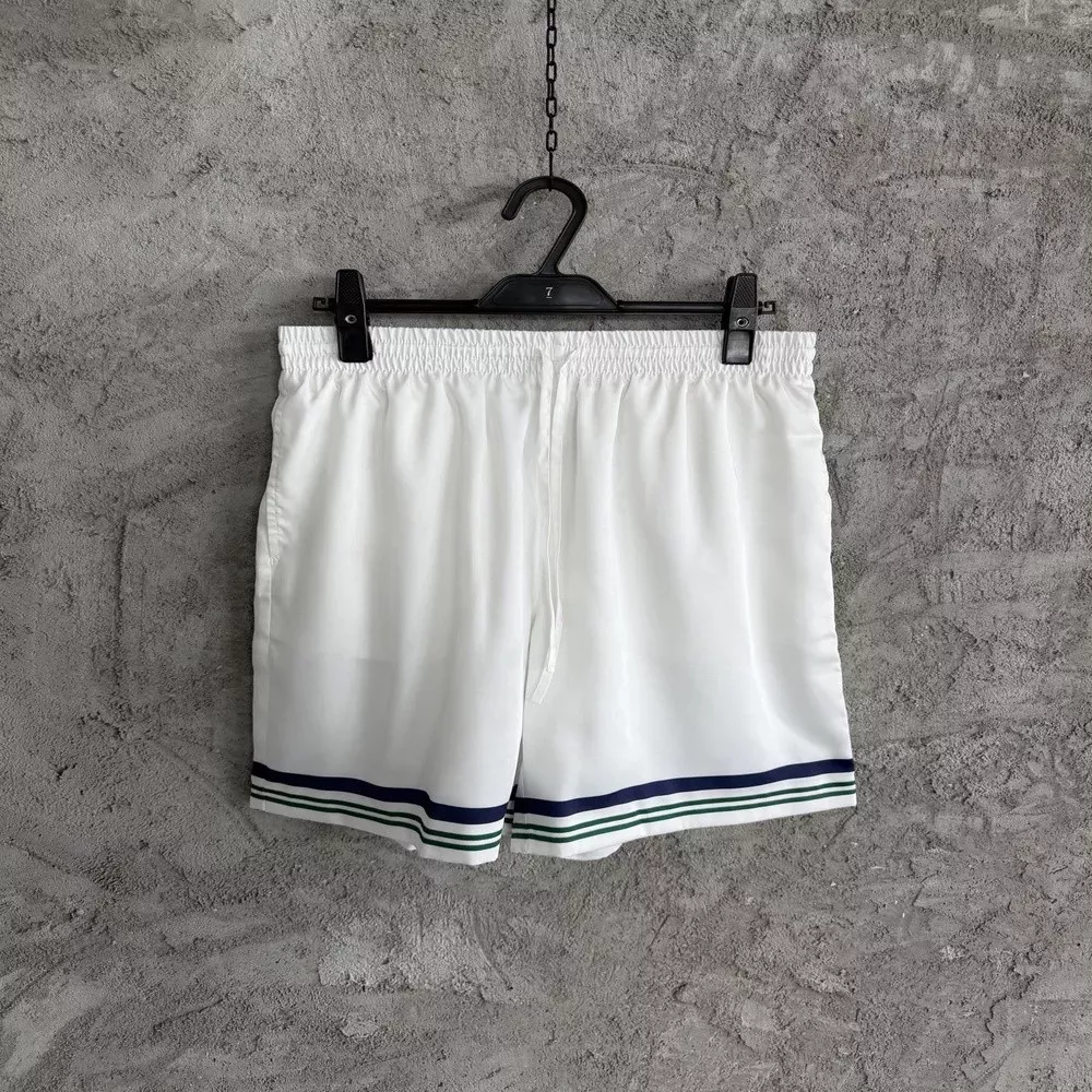 카사블랑카 세일링 패턴 실크 쇼츠
