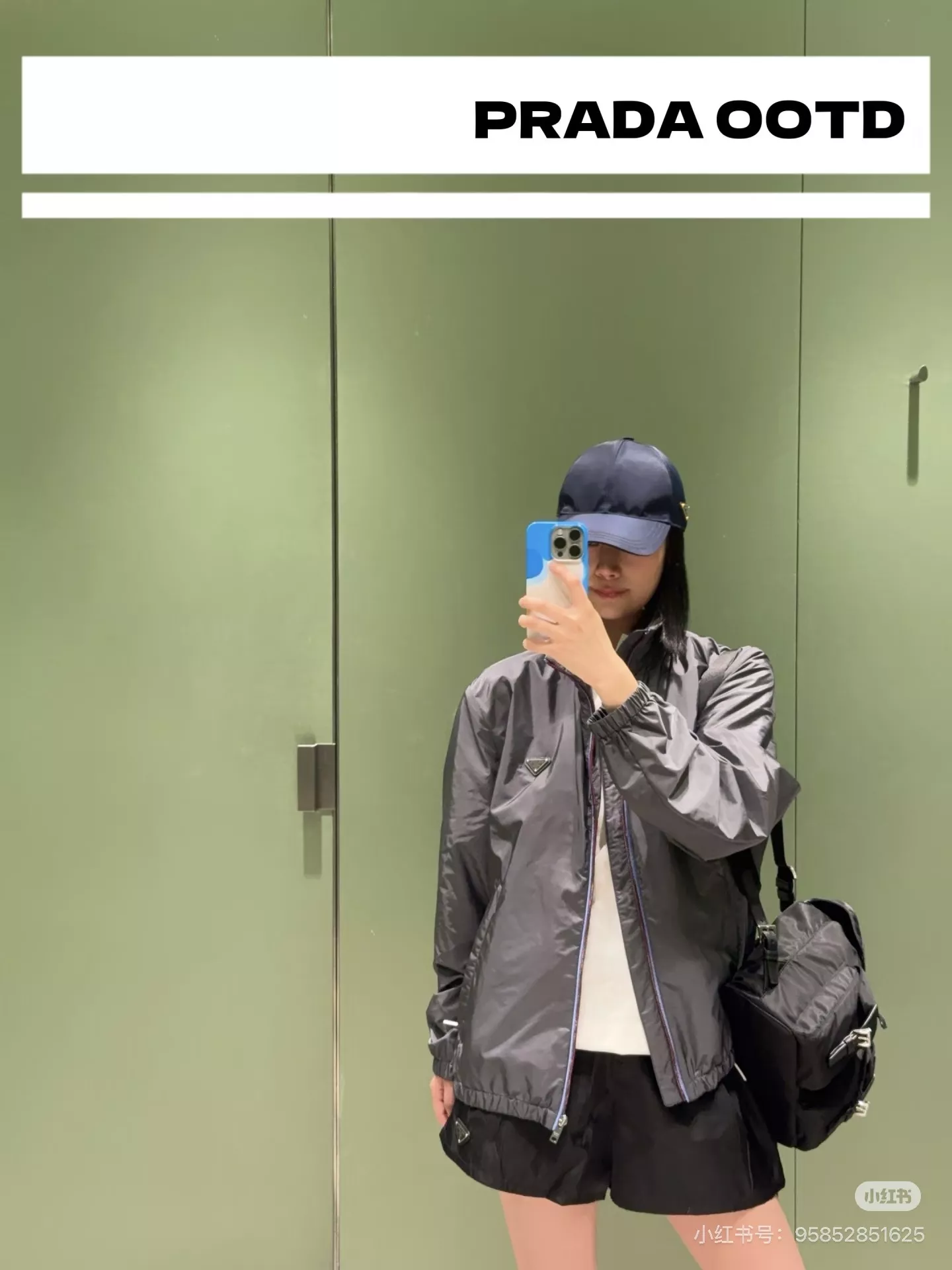 프라다 재생 나일론 집업 재킷 상세 이미지 20