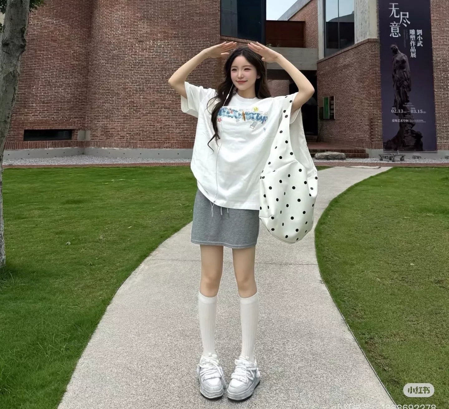 아메리칸익스프레스 진주 장식 타월 자수 반소매 티셔츠 상세 이미지 20