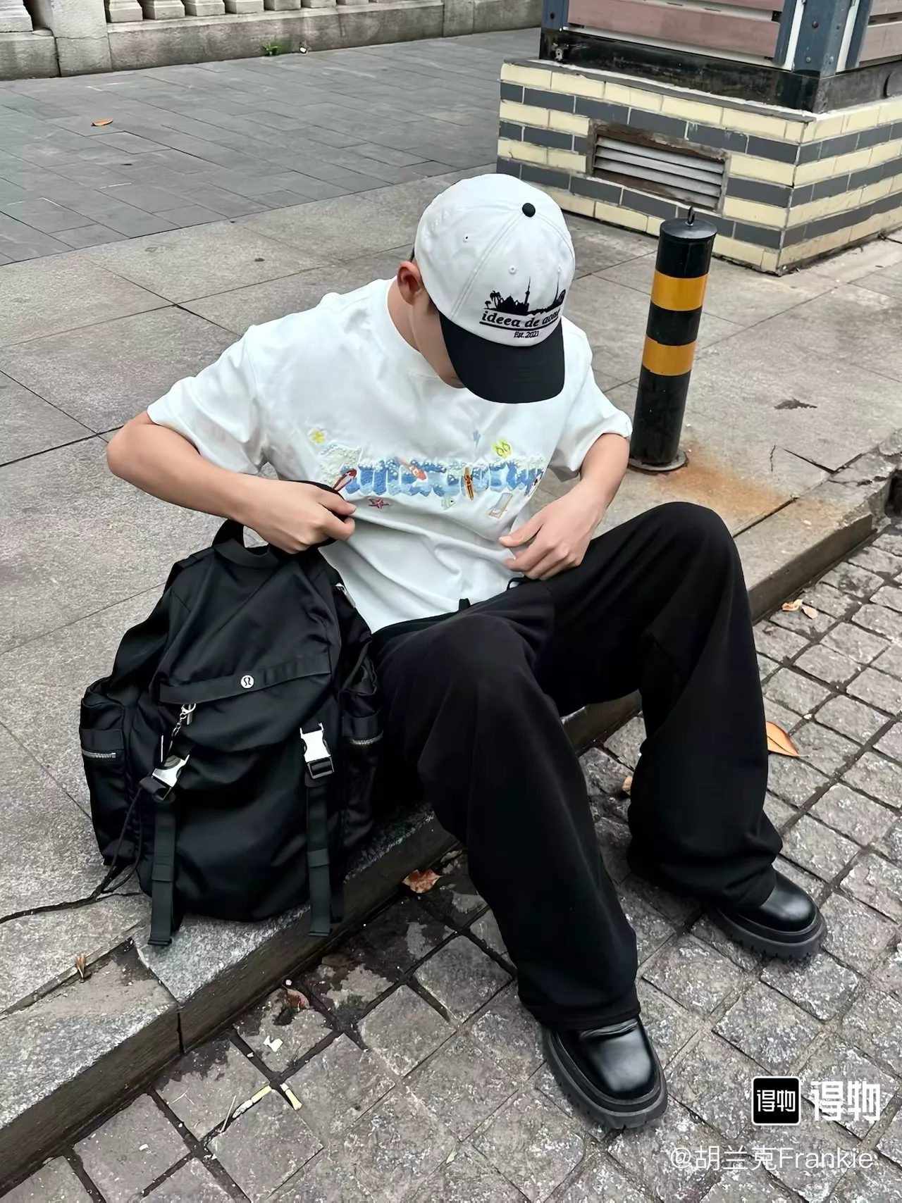 아메리칸익스프레스 진주 장식 타월 자수 반소매 티셔츠 상세 이미지 37