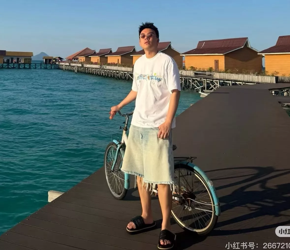 아메리칸익스프레스 진주 장식 타월 자수 반소매 티셔츠 상세 이미지 18