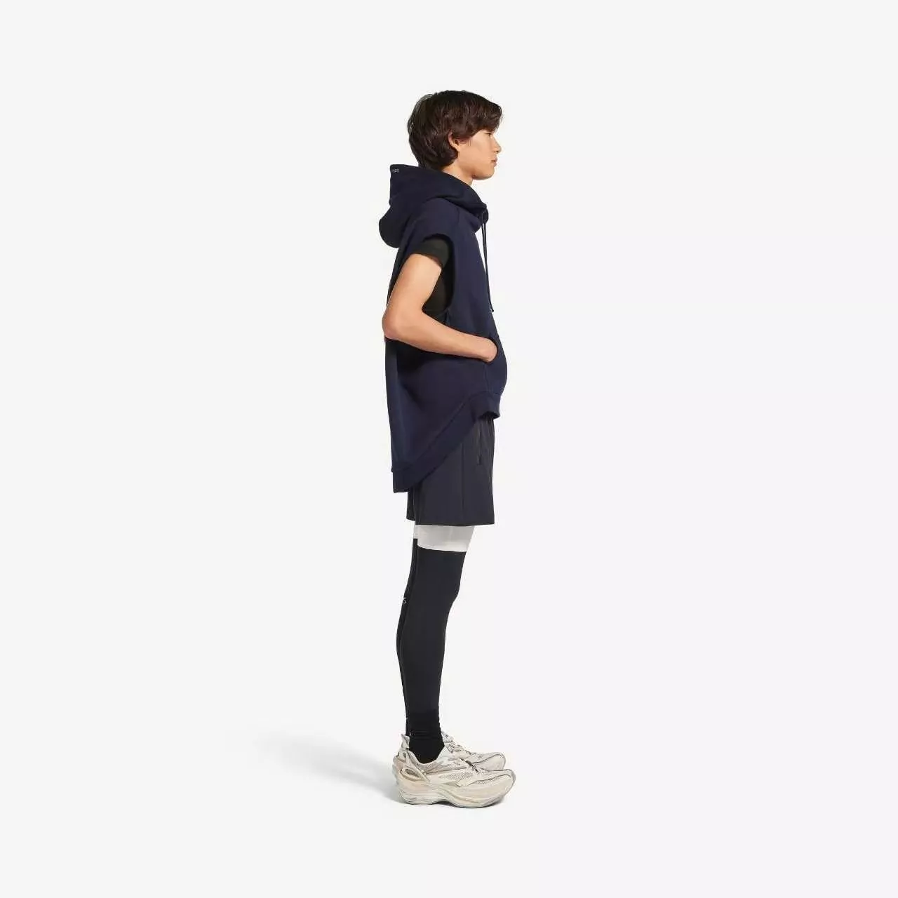 발렌시아가 테크웨어 레이어드 하프 팬츠 상세 이미지 13