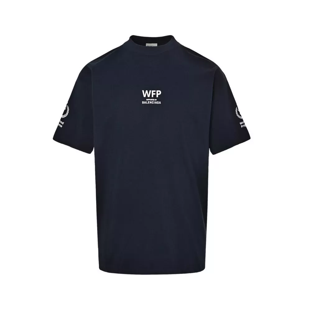 발렌시아가 WFP 협업 반소매 티셔츠