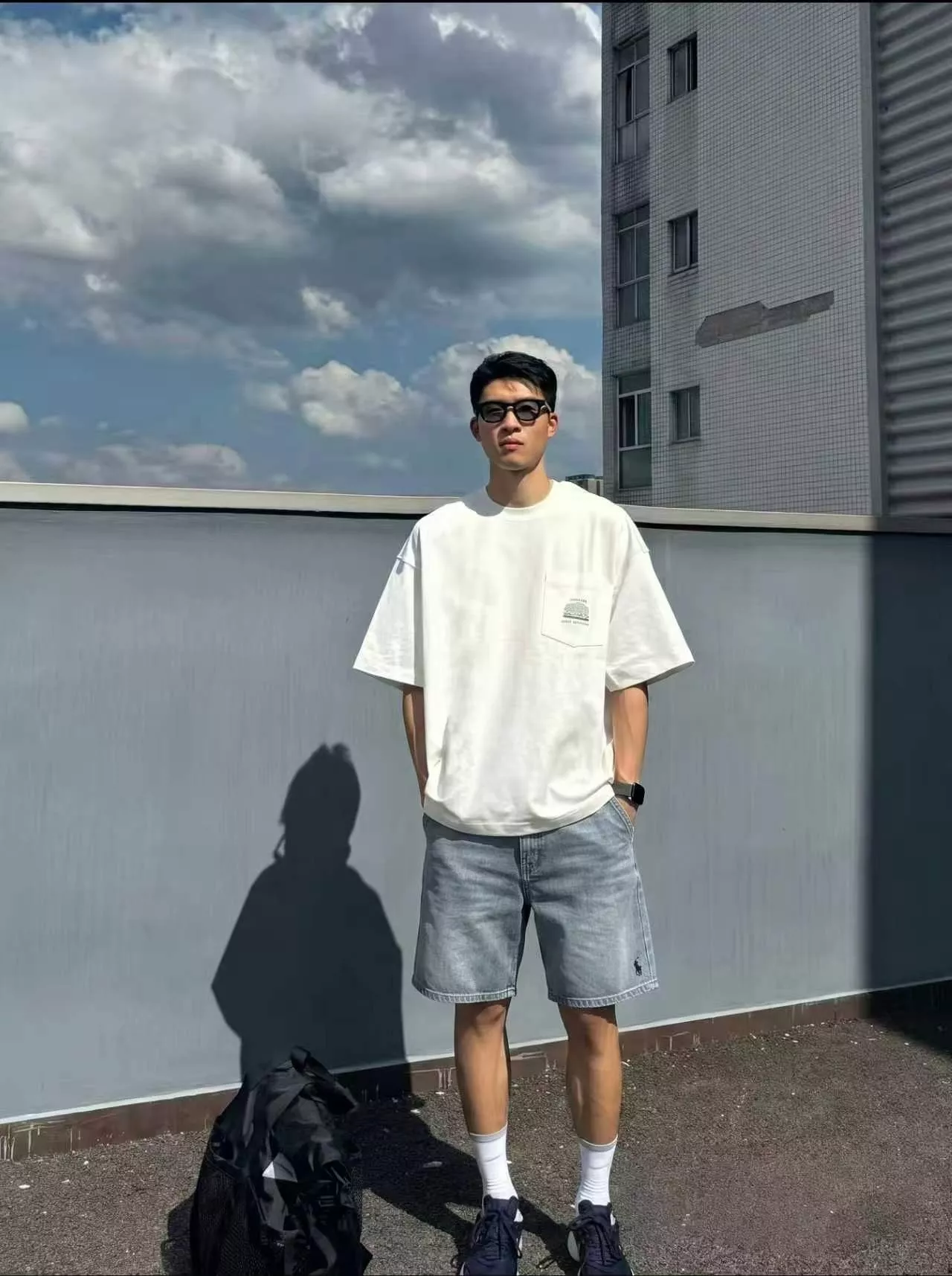 랄프로렌 전마 로고 자수 데님 반바지 상세 이미지 14