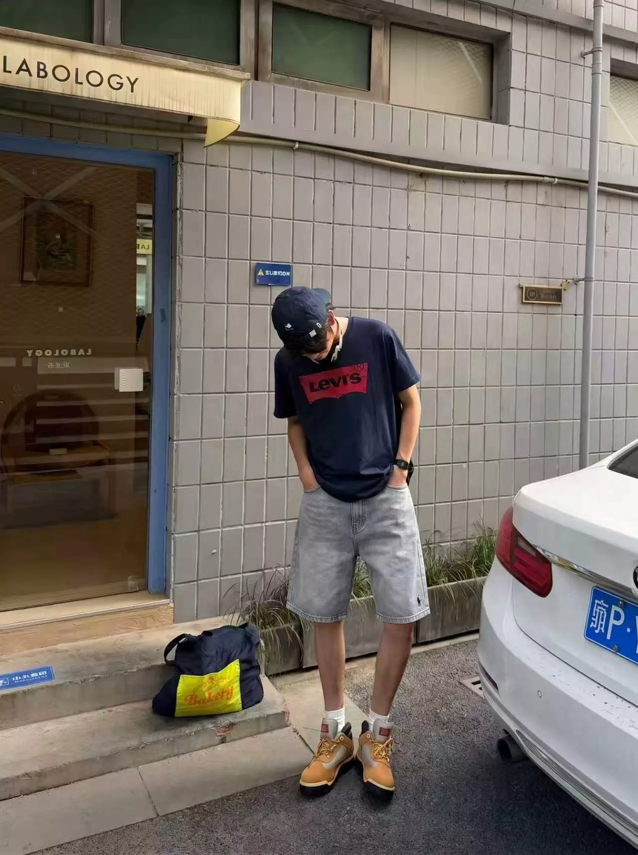 랄프로렌 전마 로고 자수 데님 반바지 상세 이미지 13