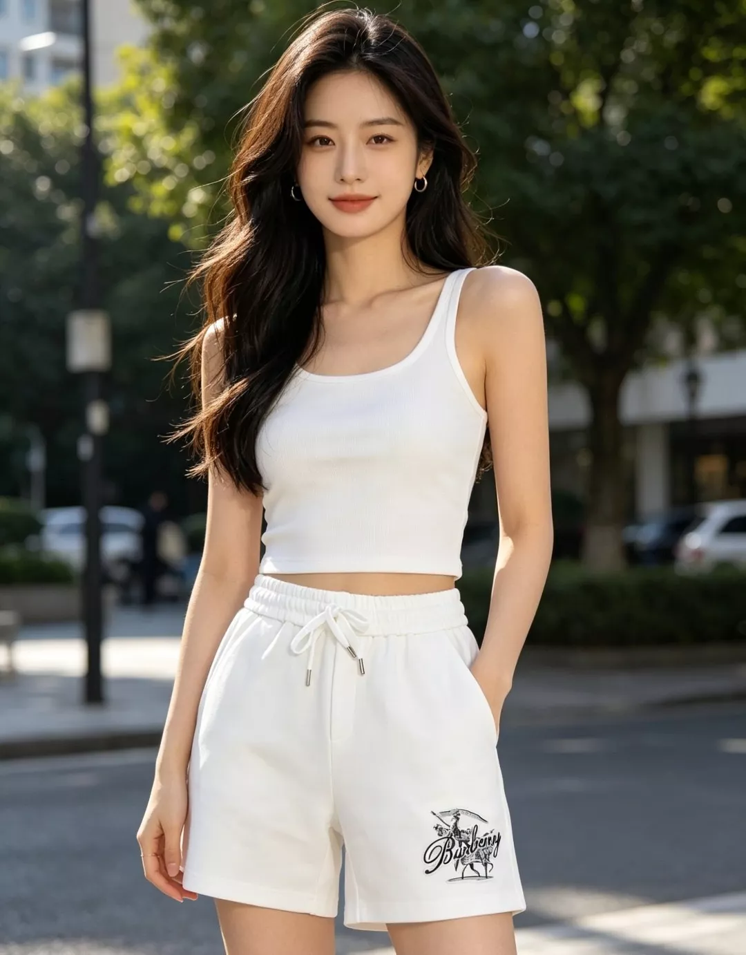 버버리 전마 기사 발포 프린팅 캐주얼 쇼츠 상세 이미지 14