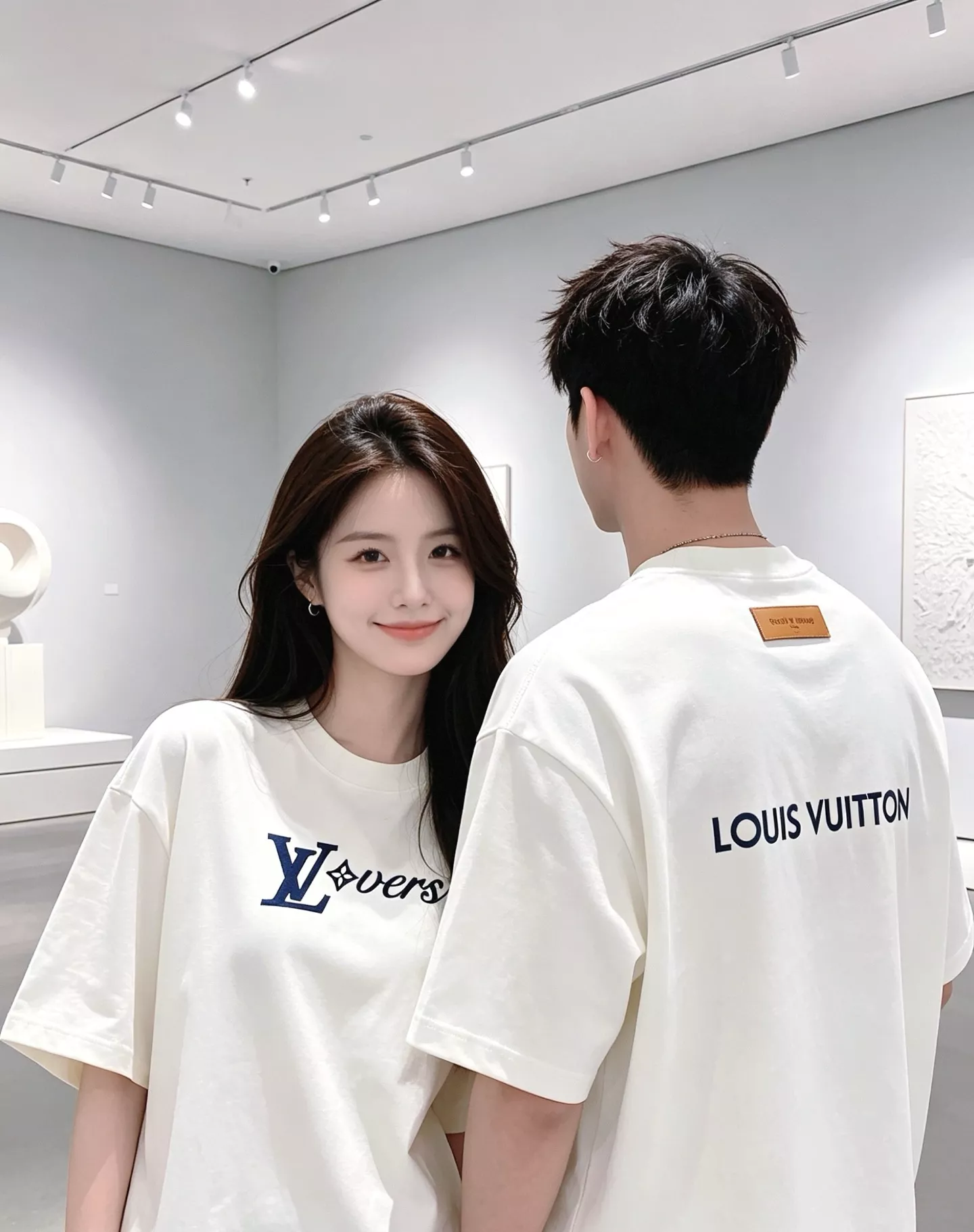 루이비통 레터 로고 프린트 반소매 티셔츠 상세 이미지 18