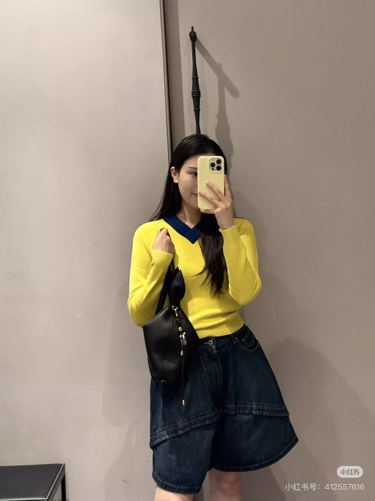 로에베 하이웨이스트 데님 와이드 하프 팬츠 상세 이미지 34