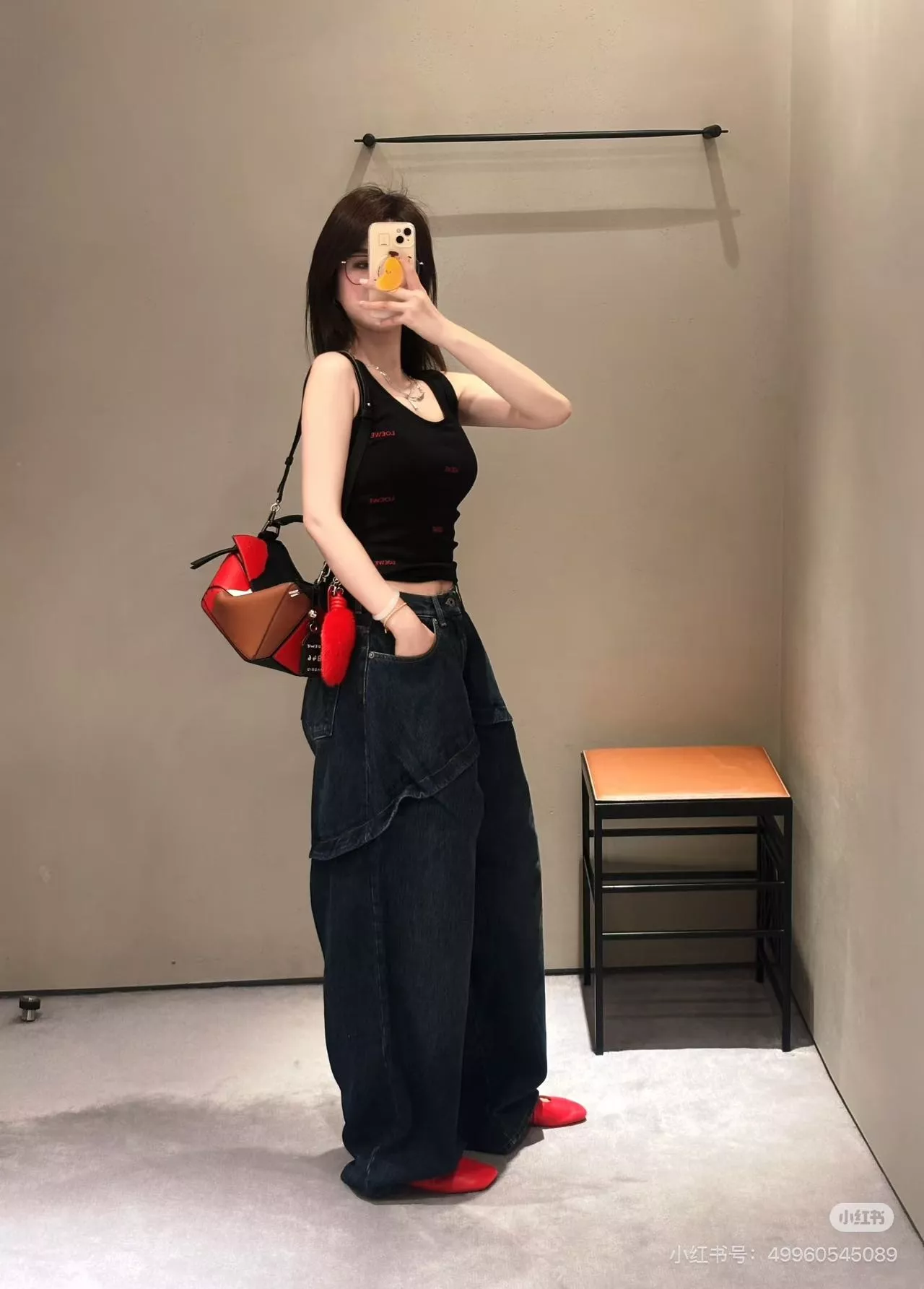 로에베 하이웨이스트 와이드 데님 팬츠 상세 이미지 15
