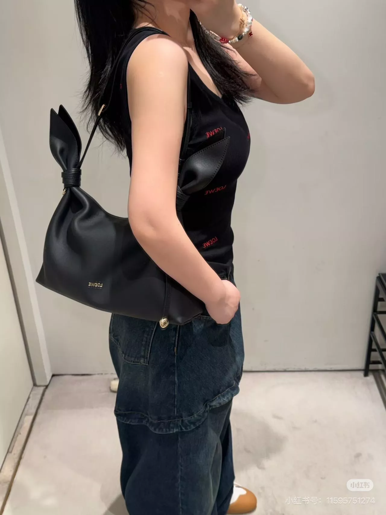 로에베 하이웨이스트 와이드 데님 팬츠 상세 이미지 17