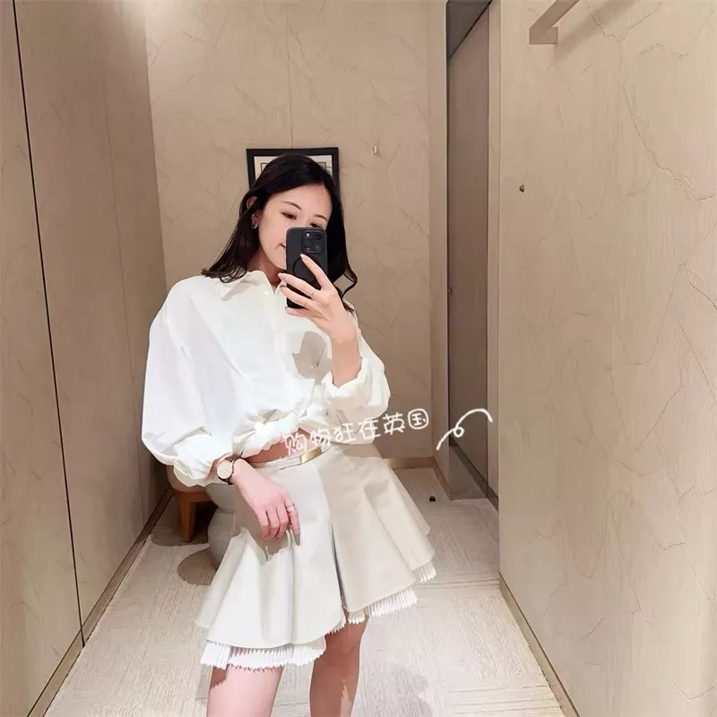 로에베 더블 레이어 플리츠 미니 스커트 상세 이미지 31