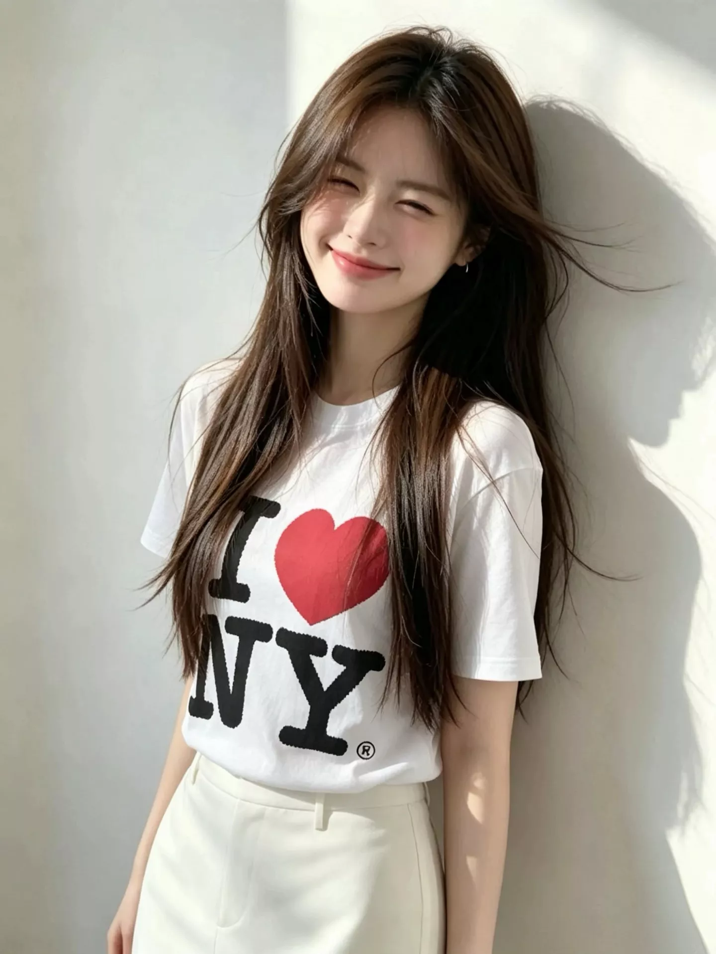 셀린느 화이트 프린트 반소매 티셔츠 상세 이미지 14