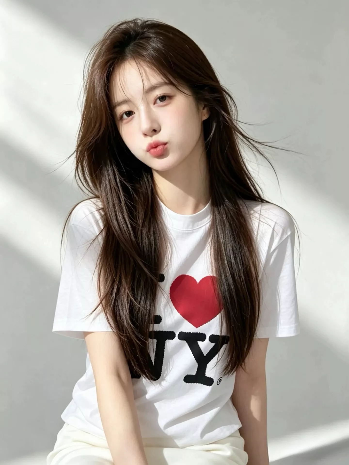 셀린느 화이트 프린트 반소매 티셔츠 상세 이미지 13
