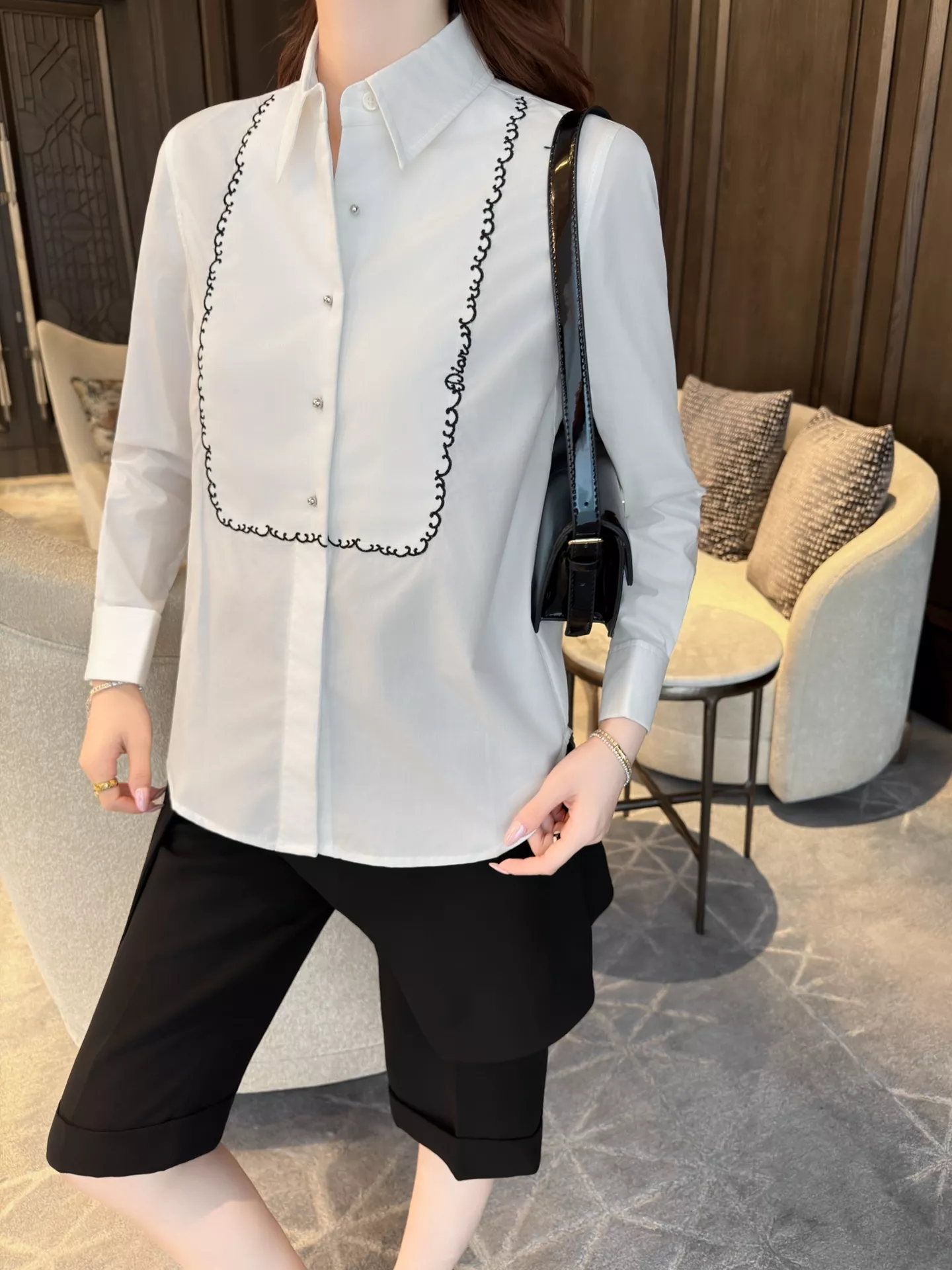 디올 화이트 긴소매 셔츠 상세 이미지 20