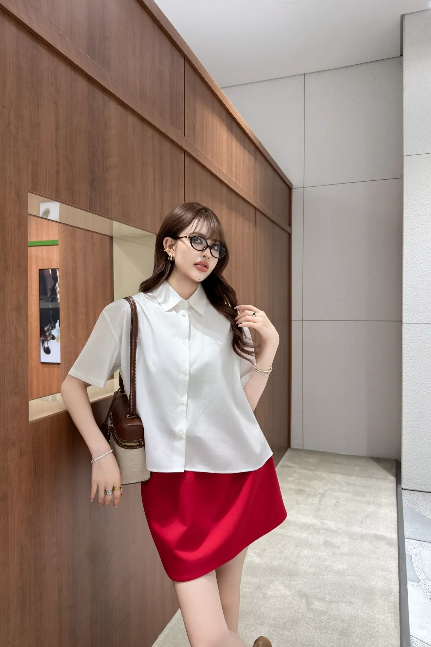 로에베 하이웨이스트 플라워 버블 미니 스커트 상세 이미지 51