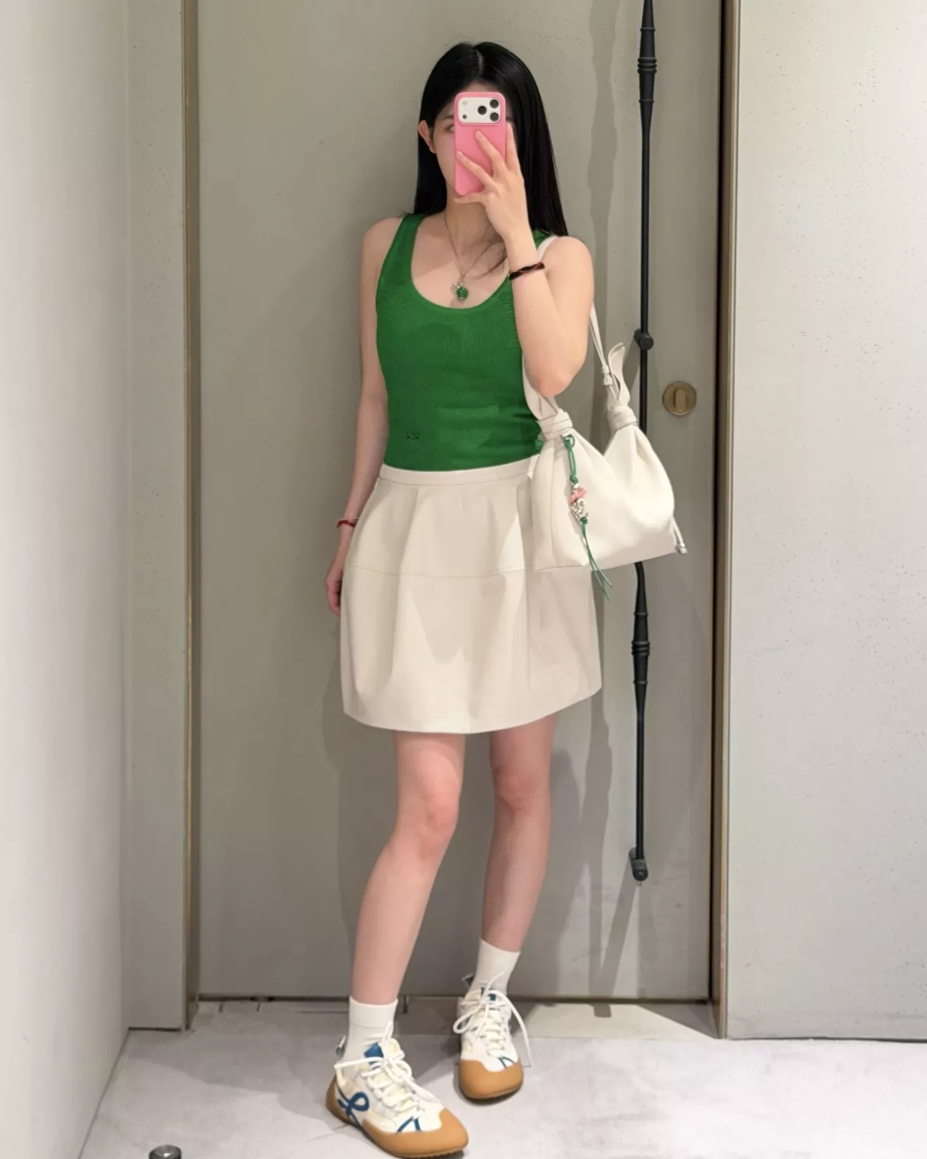 로에베 하이웨이스트 플라워 버블 미니 스커트 상세 이미지 45