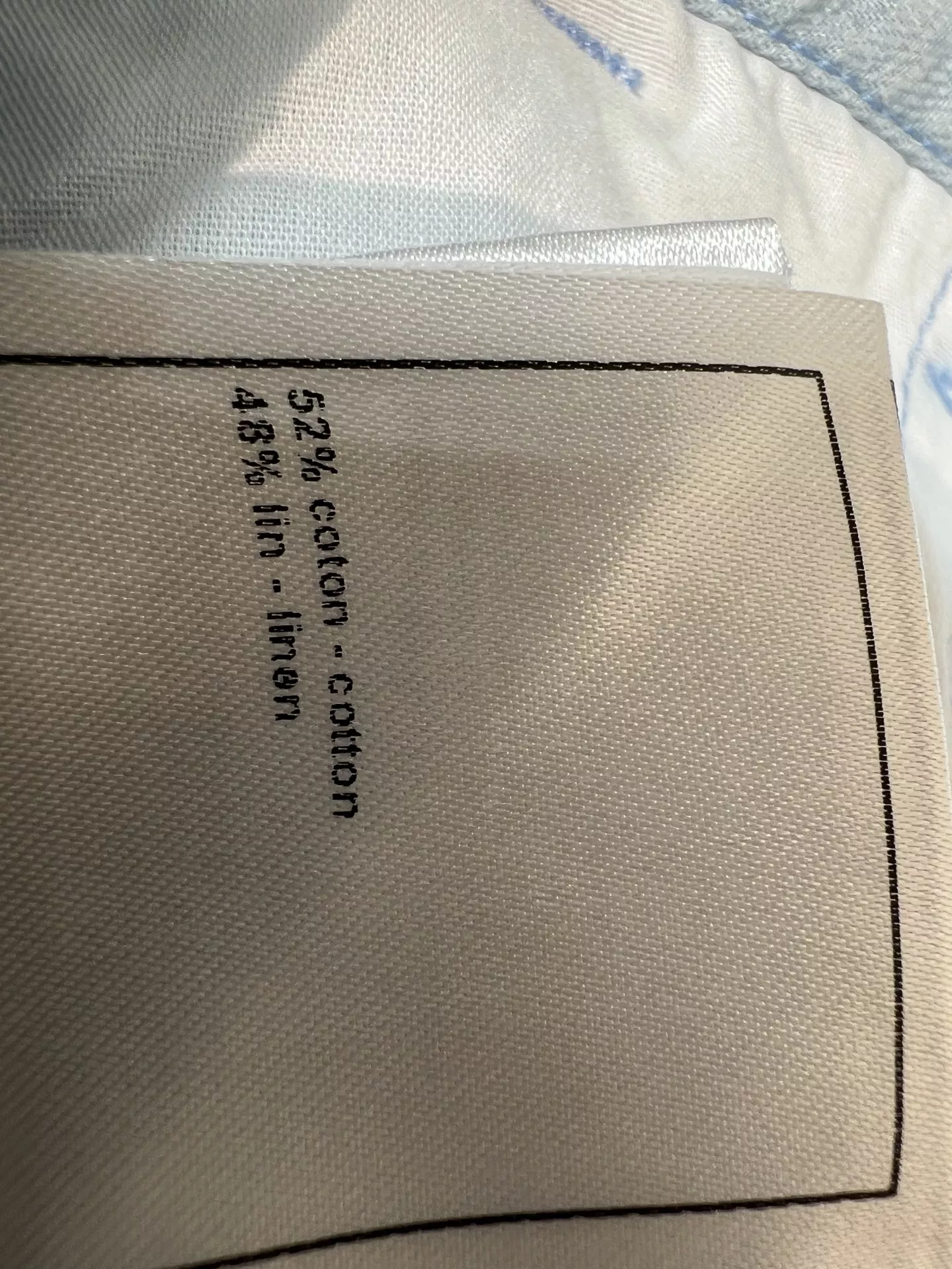 셀린느 린넨 코튼 혼방 와이드 데님 하프 팬츠 상세 이미지 9