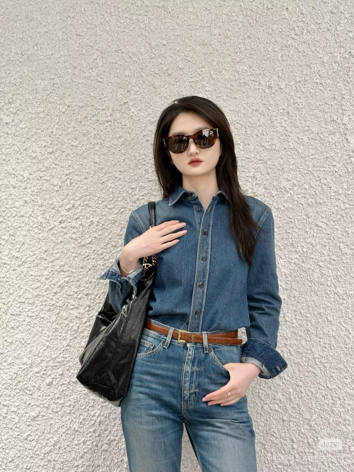 입생로랑 워싱 데님 긴소매 셔츠 상세 이미지 19