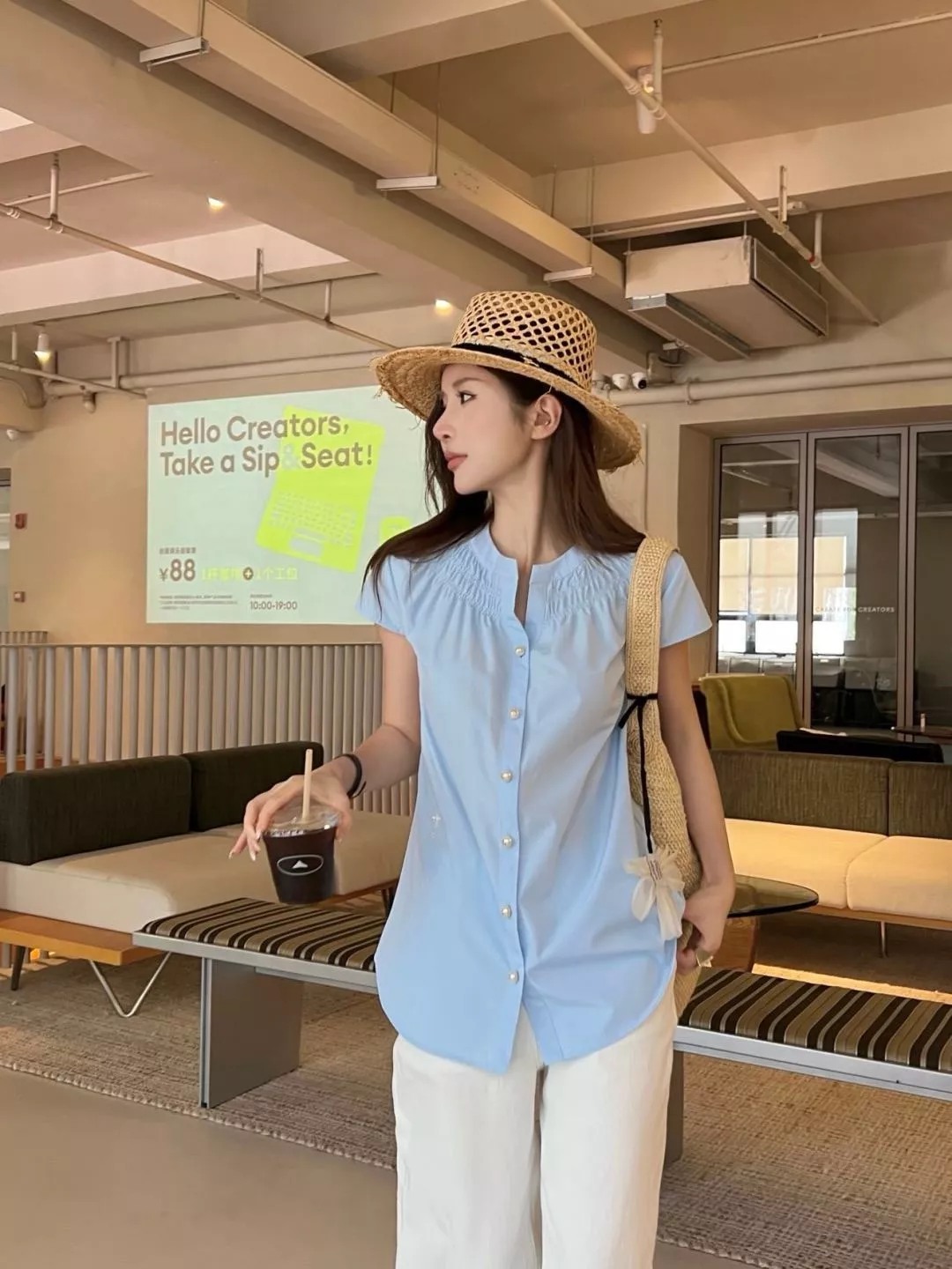 디올 라운드넥 반소매 셔츠 상세 이미지 22