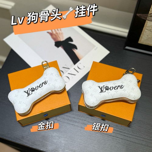 루이비통 본 쉐이프 이어폰 파우치 키링 참