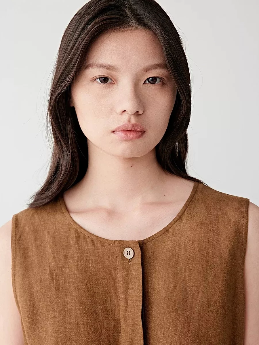 아이시클 민소매 린넨 롱 원피스 상세 이미지 22