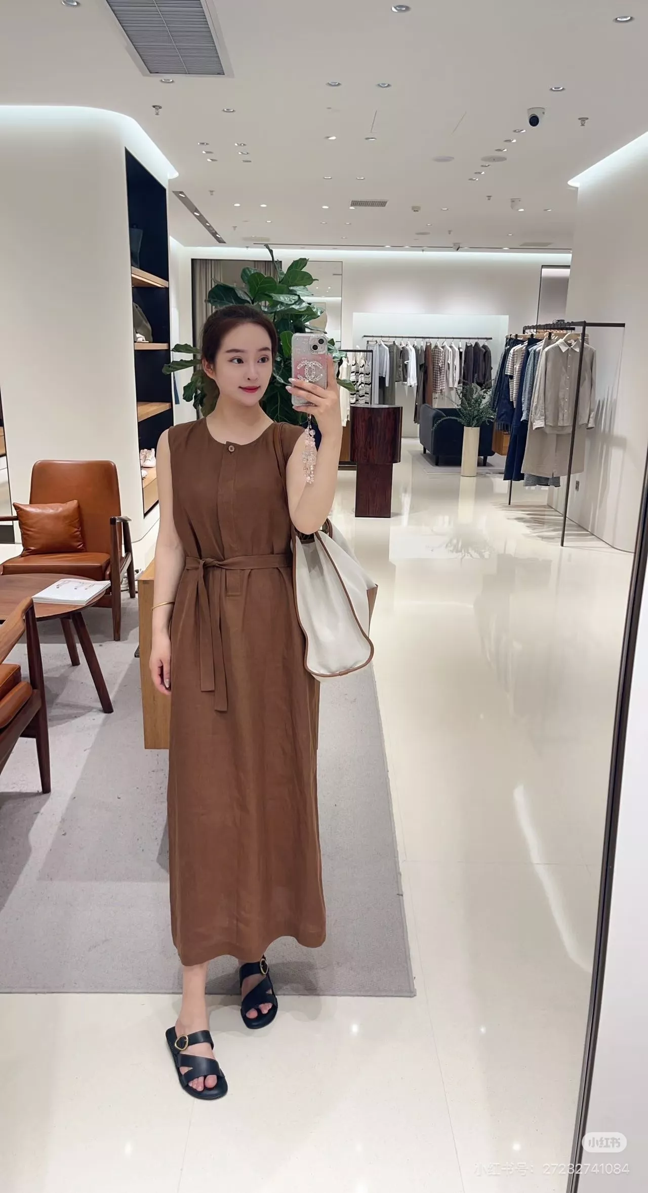 아이시클 민소매 린넨 롱 원피스 상세 이미지 37