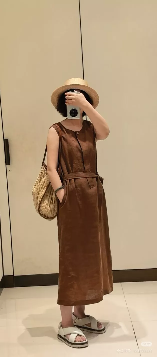 아이시클 민소매 린넨 롱 원피스 상세 이미지 35