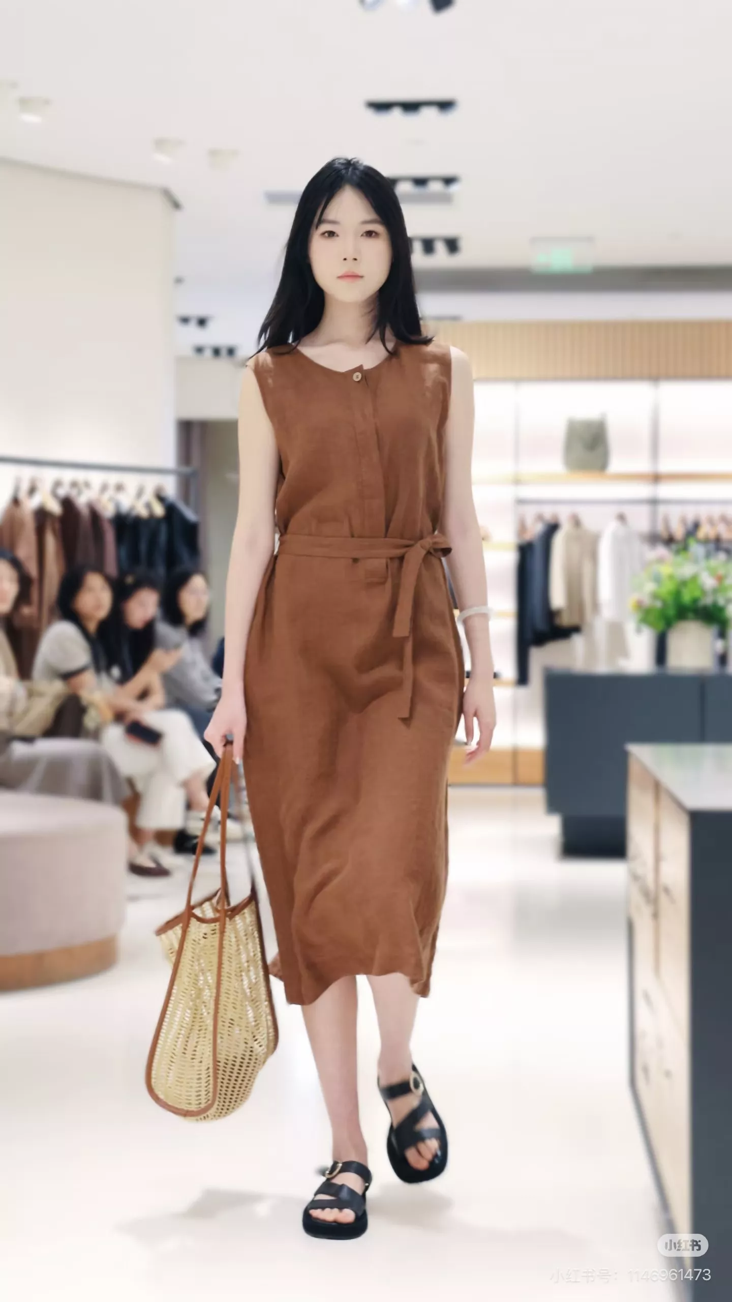 아이시클 민소매 린넨 롱 원피스 상세 이미지 26
