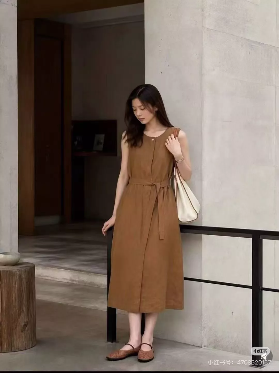 아이시클 민소매 린넨 롱 원피스 상세 이미지 31