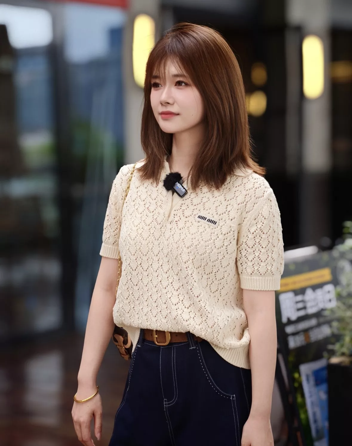 미우미우 폴로 칼라 펀칭 니트 상의 상세 이미지 69