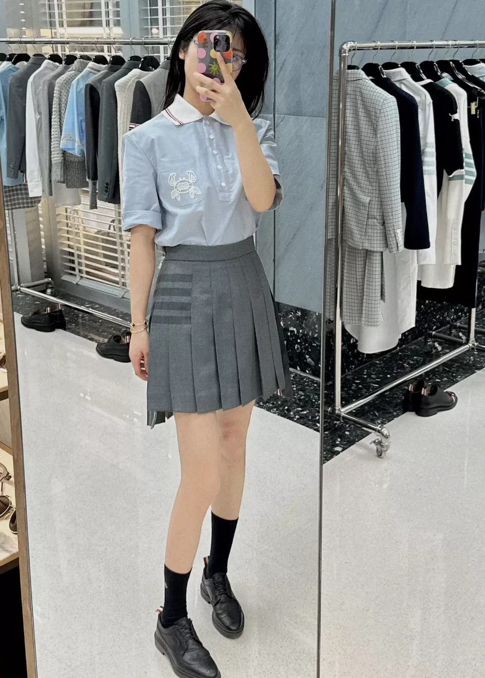 톰브라운 울 플리츠 스커트 상세 이미지 20