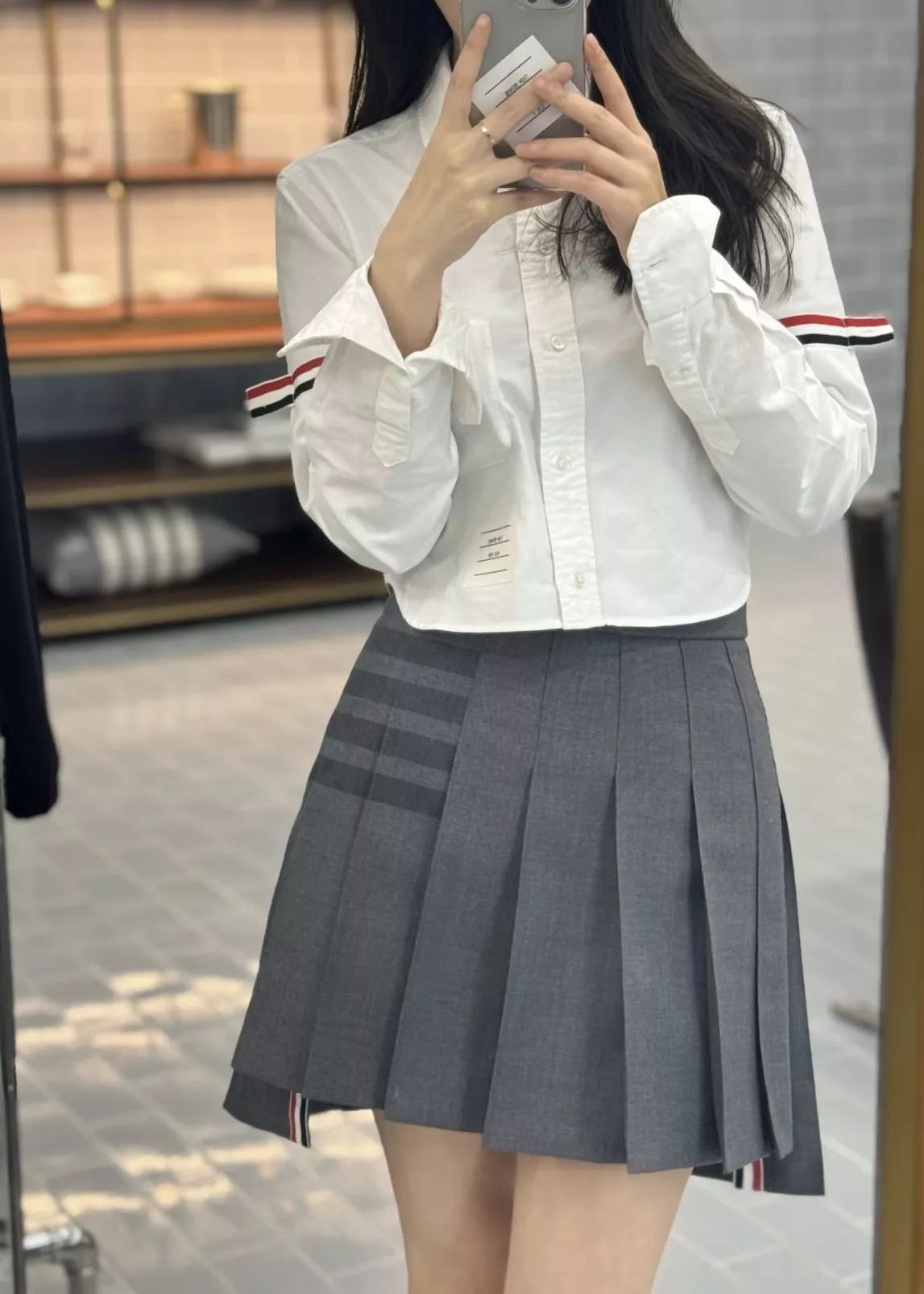 톰브라운 울 플리츠 스커트 상세 이미지 39