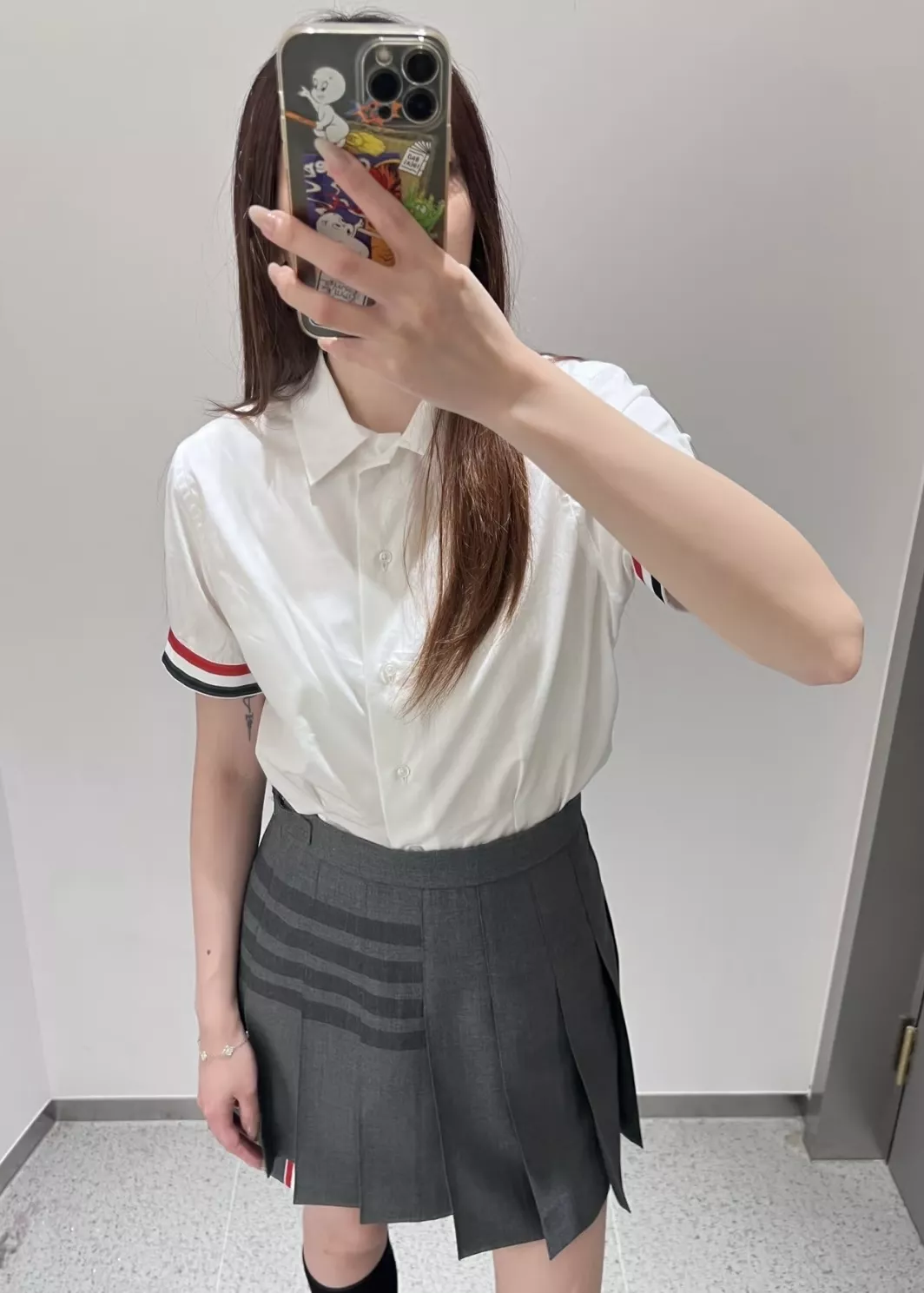톰브라운 울 플리츠 스커트 상세 이미지 24
