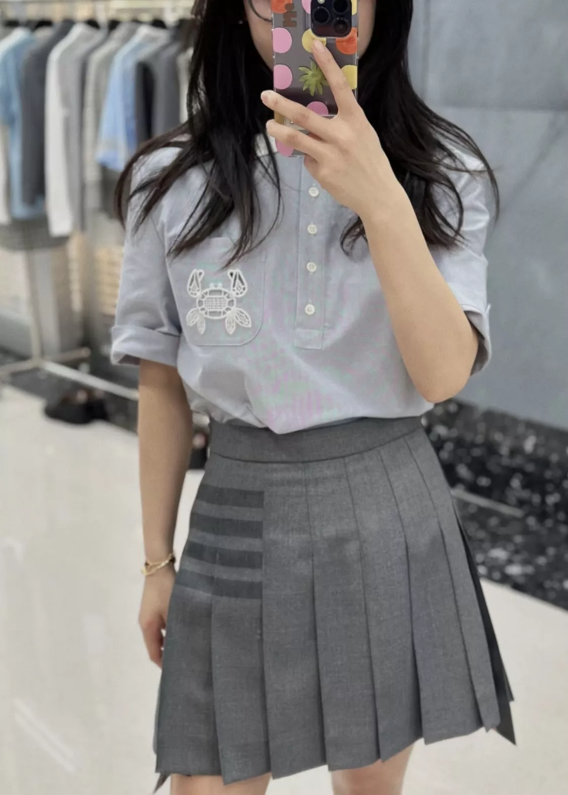 톰브라운 울 플리츠 스커트 상세 이미지 19