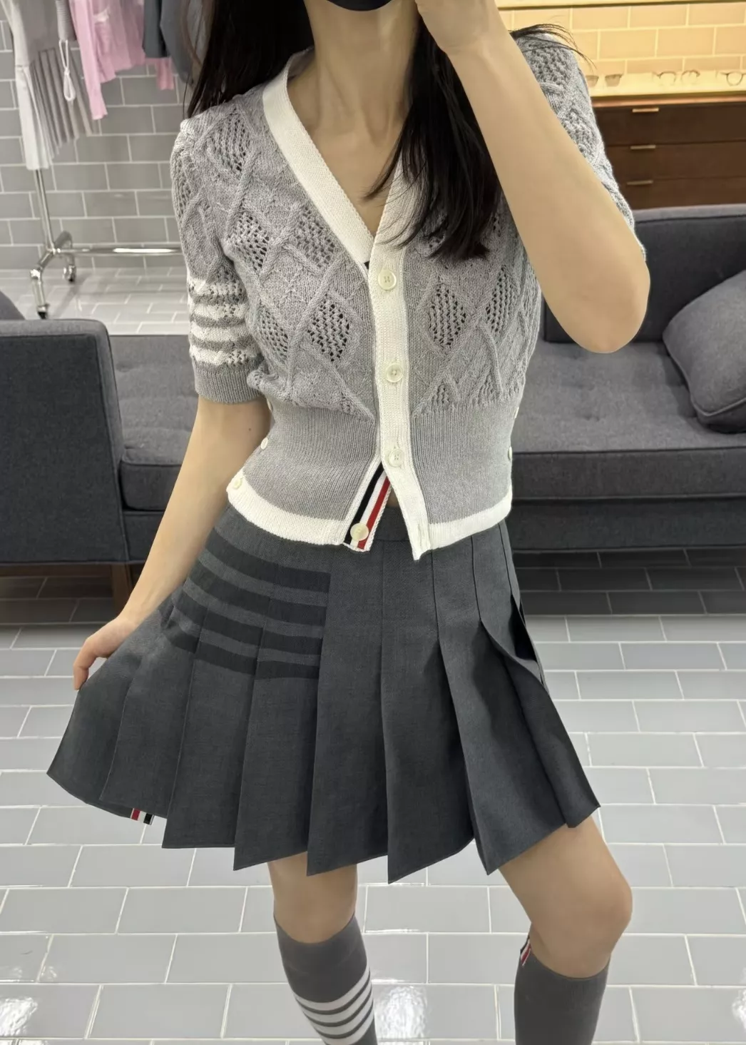 톰브라운 울 플리츠 스커트 상세 이미지 36