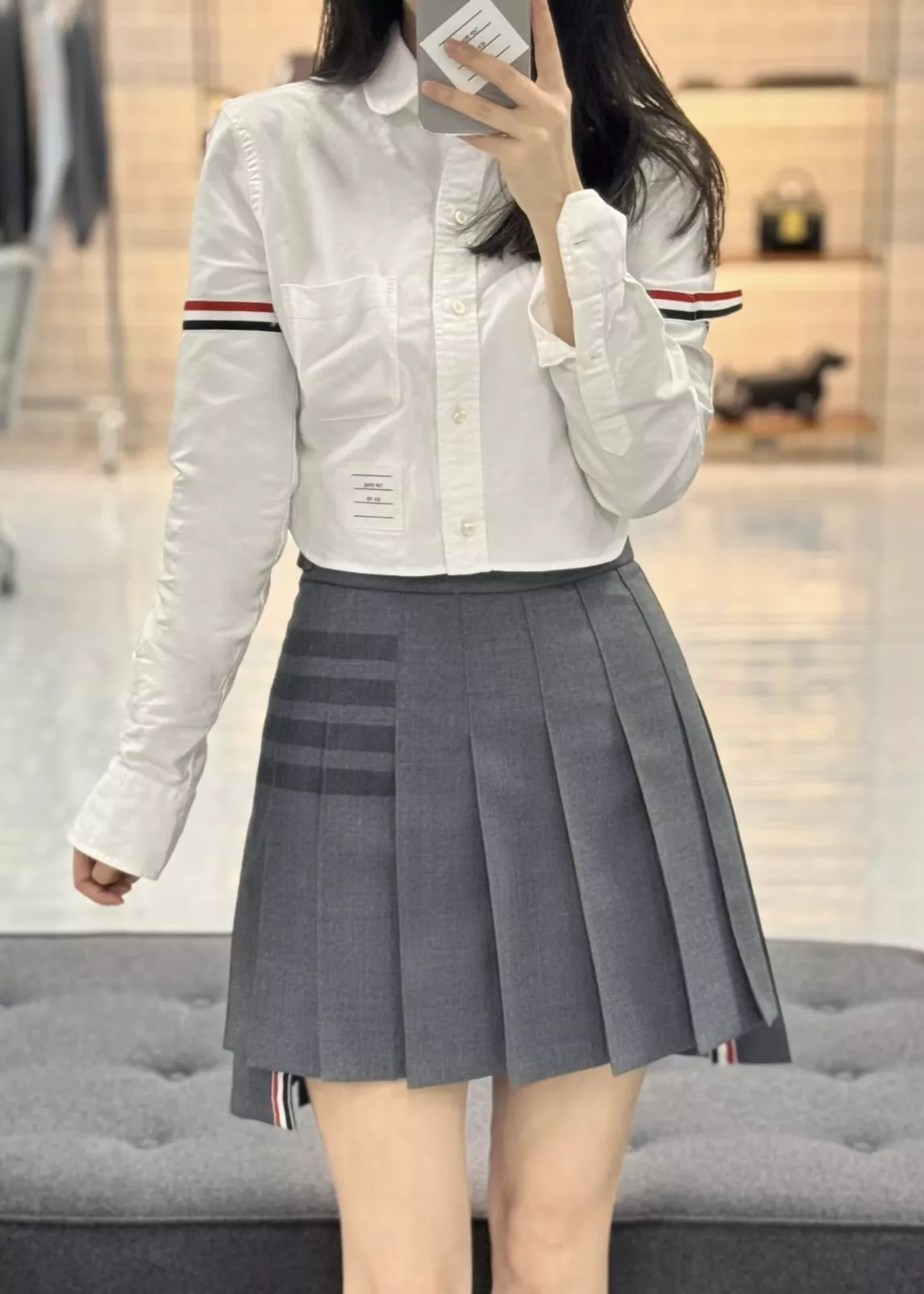 톰브라운 울 플리츠 스커트 상세 이미지 38