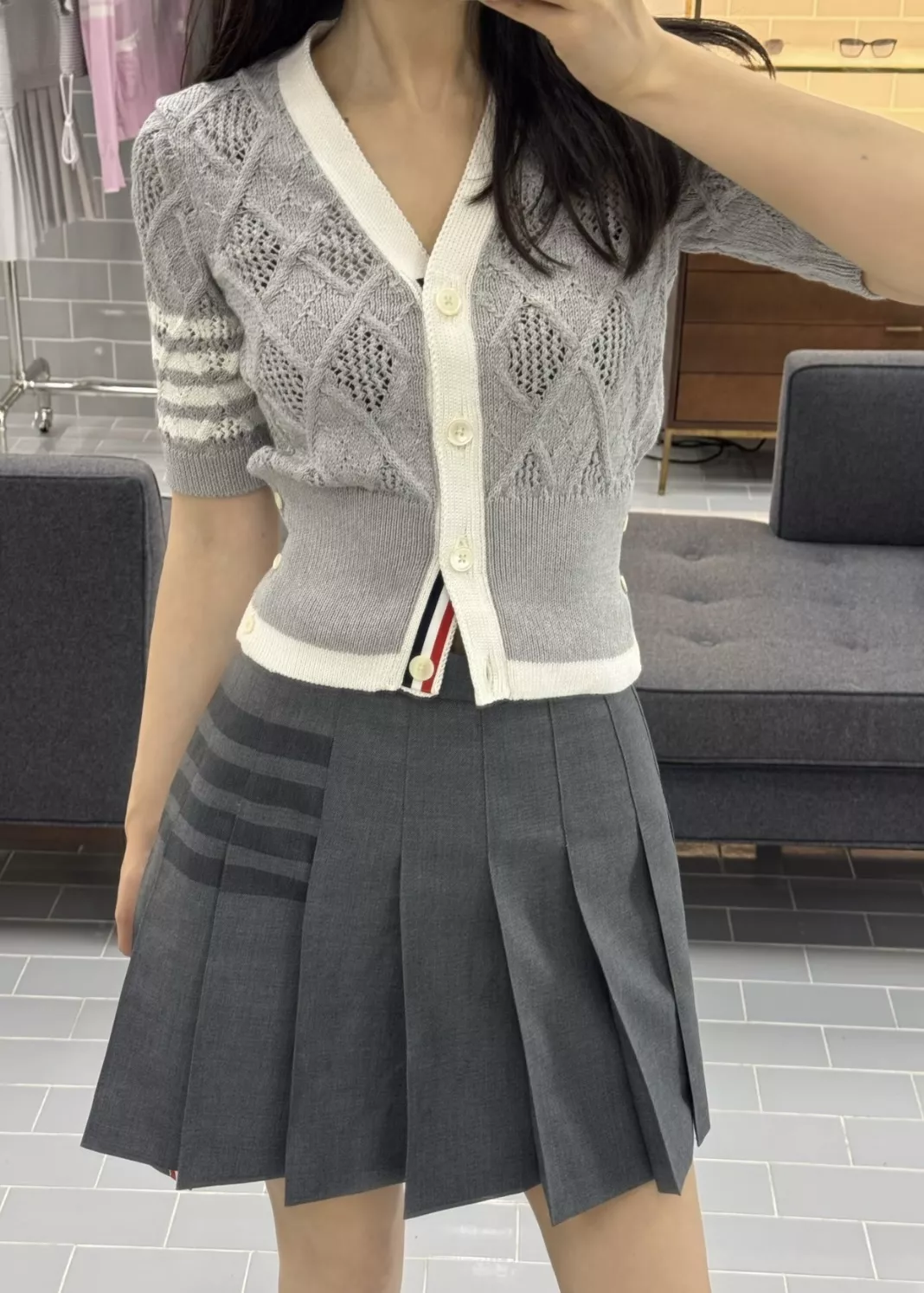 톰브라운 울 플리츠 스커트 상세 이미지 34