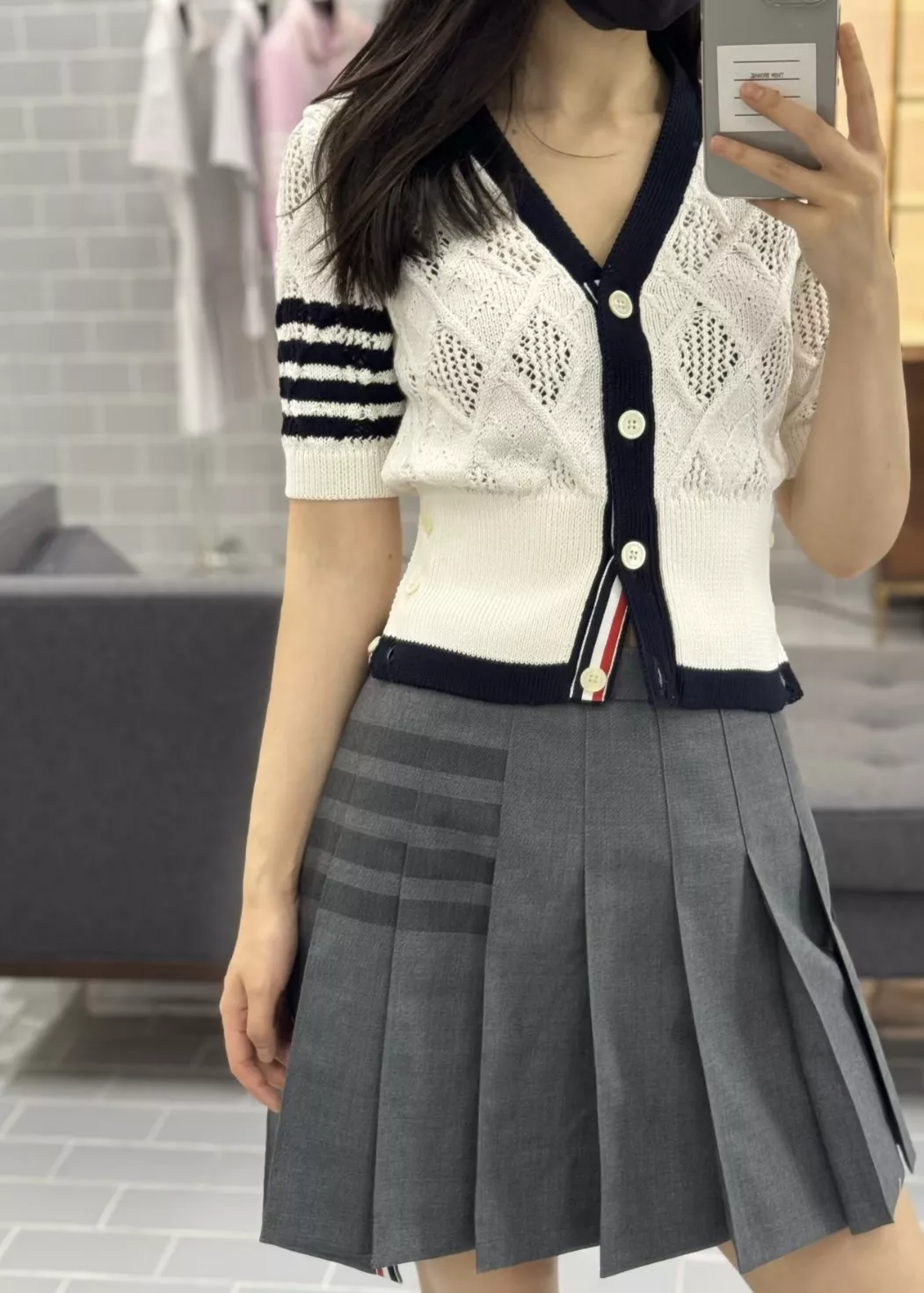 톰브라운 울 플리츠 스커트 상세 이미지 40