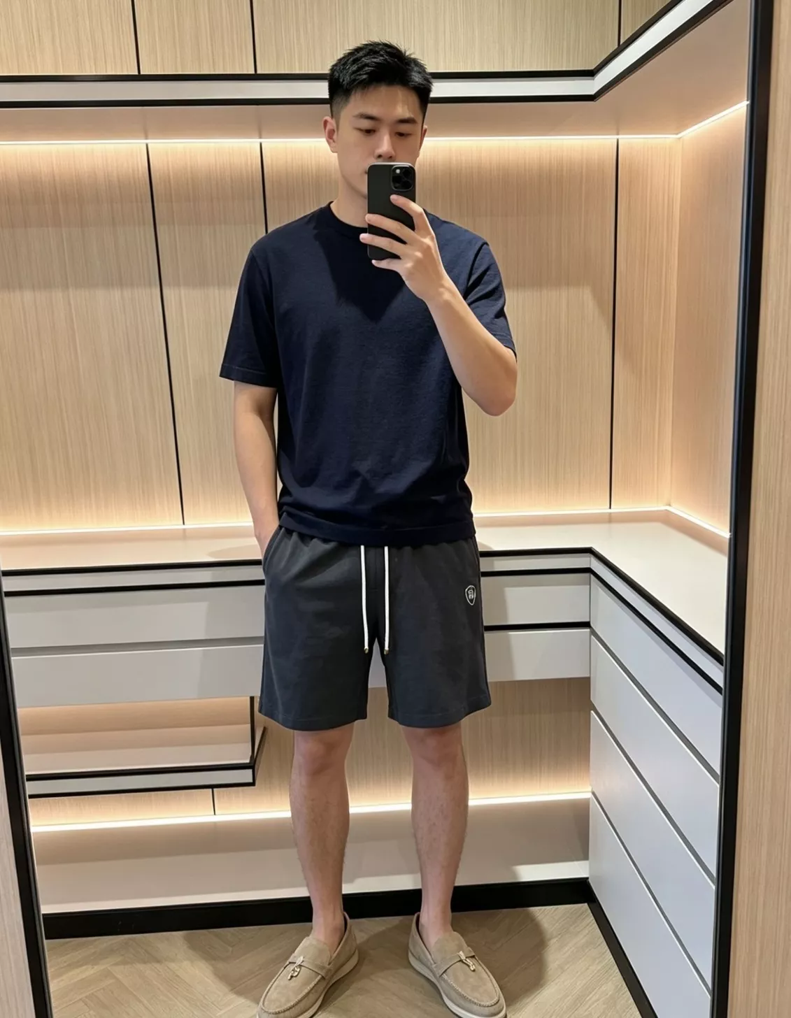 브루넬로쿠치넬리 자수 드로스트링 코튼 린넨 쇼츠 상세 이미지 61
