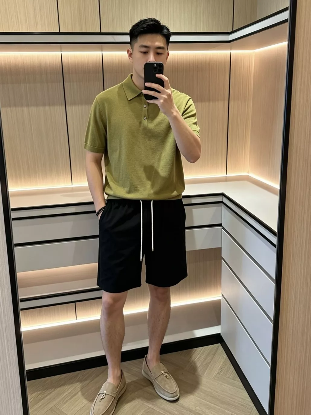 브루넬로쿠치넬리 자수 드로스트링 코튼 린넨 쇼츠 상세 이미지 56