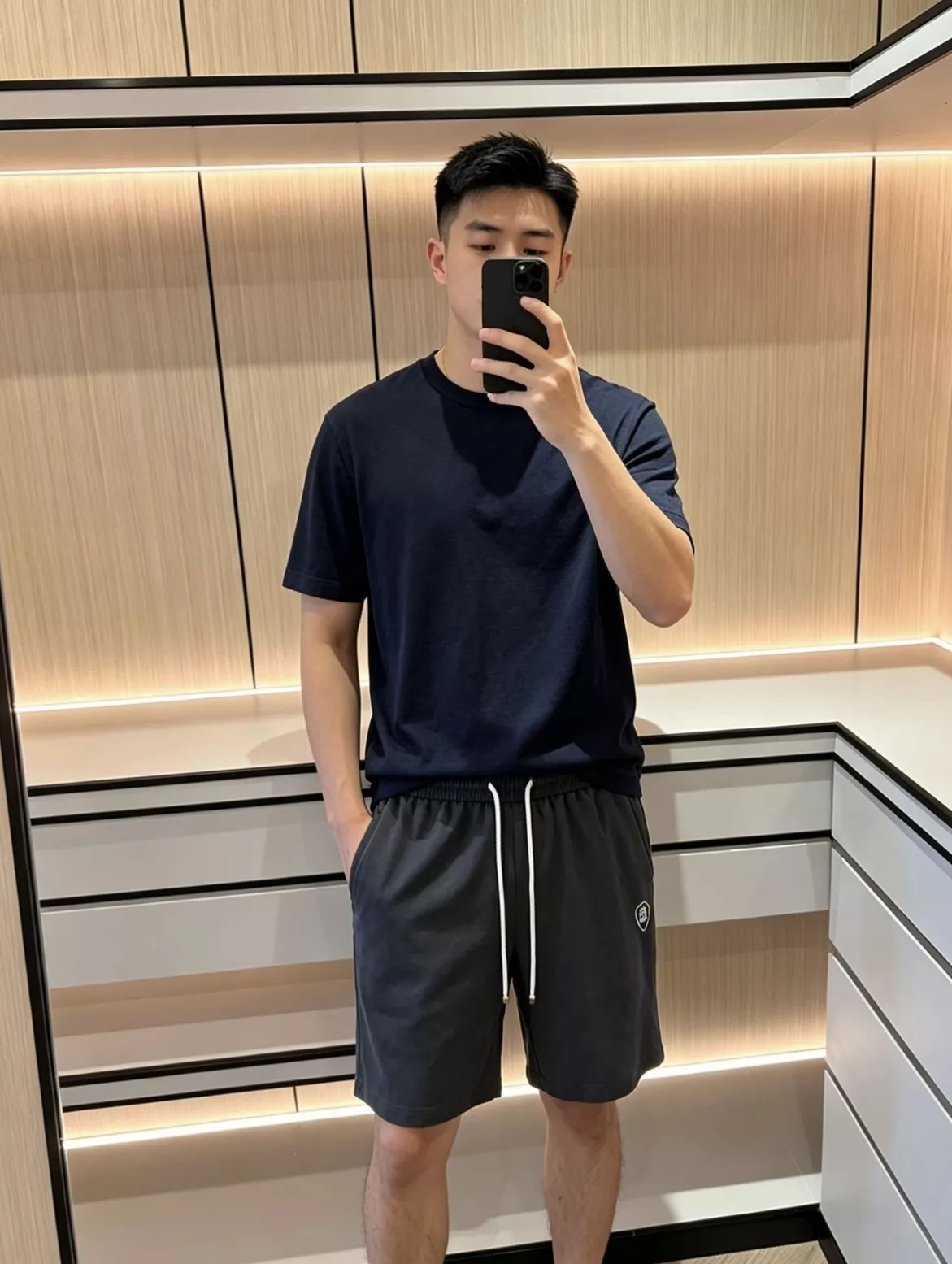 브루넬로쿠치넬리 자수 드로스트링 코튼 린넨 쇼츠 상세 이미지 59