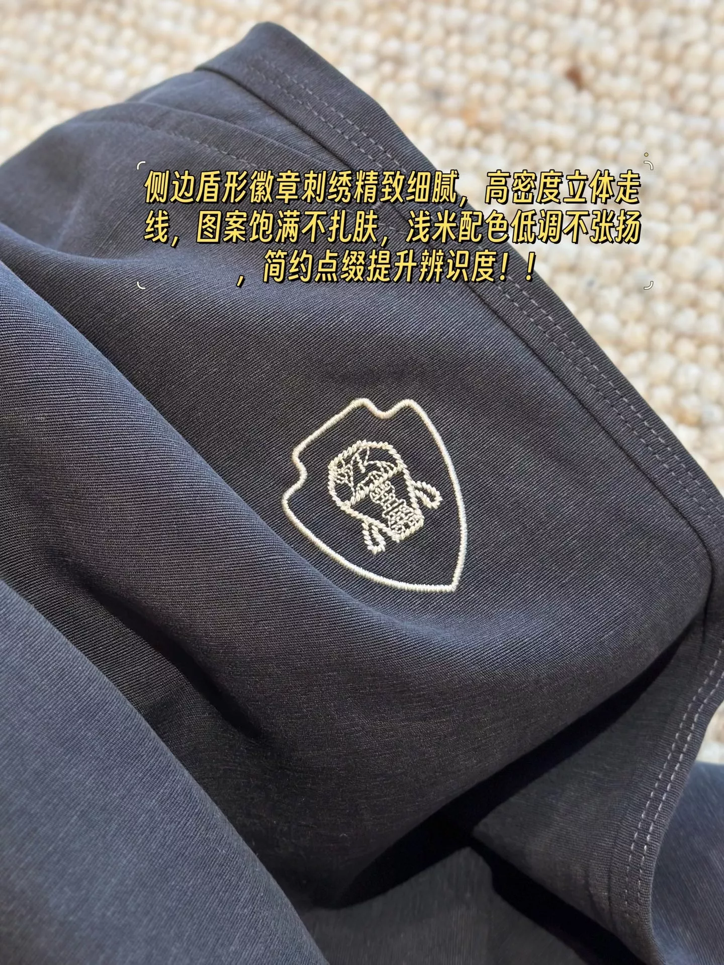브루넬로쿠치넬리 자수 드로스트링 코튼 린넨 쇼츠 상세 이미지 33