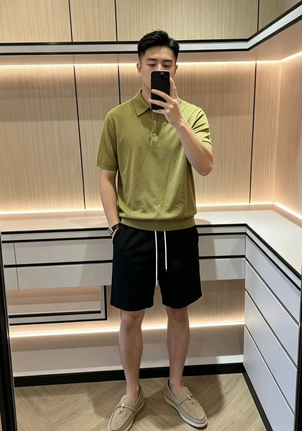 브루넬로쿠치넬리 자수 드로스트링 코튼 린넨 쇼츠 상세 이미지 54
