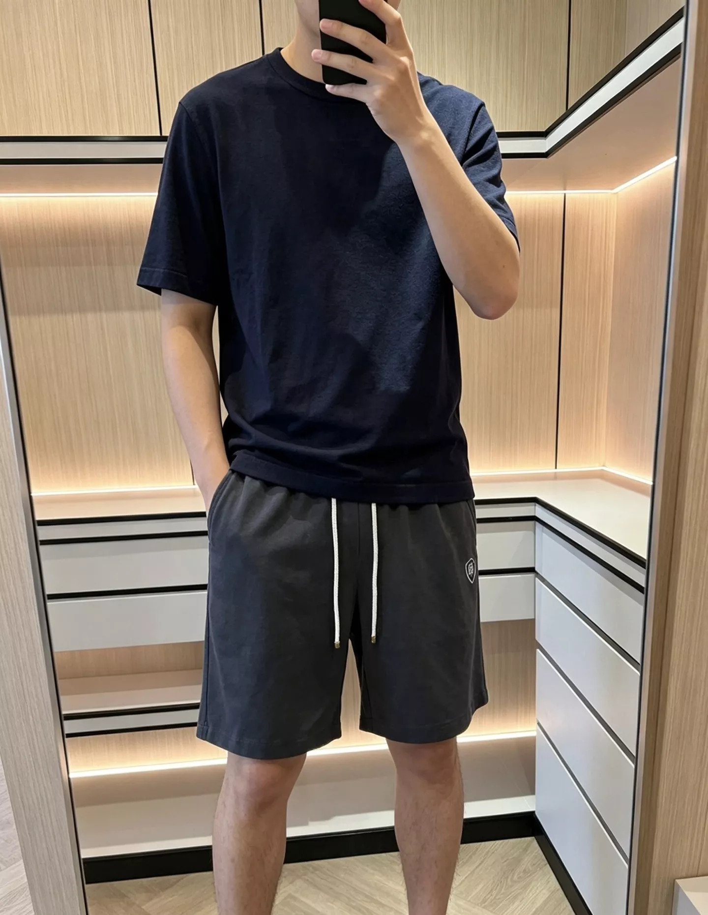 브루넬로쿠치넬리 자수 드로스트링 코튼 린넨 쇼츠 상세 이미지 60